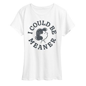 Women's Peanuts Lucy I Could Be Meaner Graphic Tee