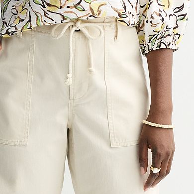 Women's Sonoma Goods For Life® Mid Rise Utility Barrel Ankle Pants