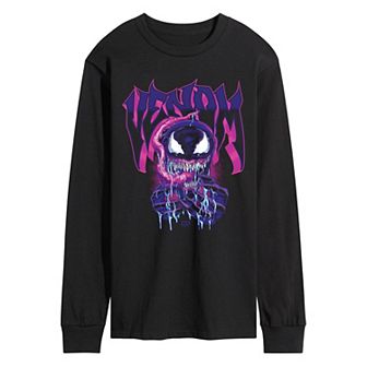 Men's Marvel Venom Long Sleeve Graphic Tee