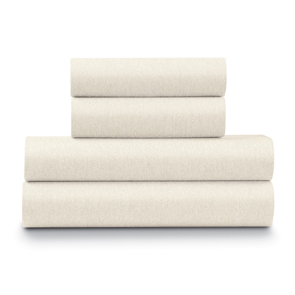 Ella Jayne Solid Color Jersey Sheet Set - Ivory, KING SET
