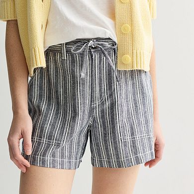 Women's Sonoma Goods For Life® Mid Rise Linen Shorts