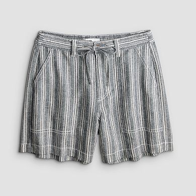 Women's Sonoma Goods For Life® Mid Rise Linen Shorts