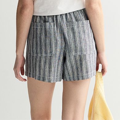 Women's Sonoma Goods For Life® Mid Rise Linen Shorts