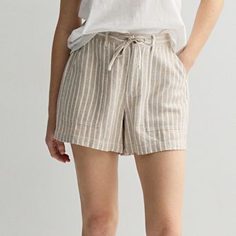 Women's Sonoma Goods For Life® Mid Rise Linen Shorts