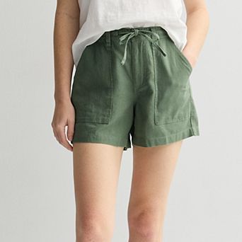 Women's Sonoma Goods For Life® Mid Rise Linen Shorts