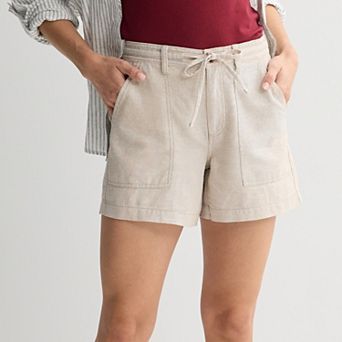 Women's Sonoma Goods For Life® Mid Rise Linen Shorts