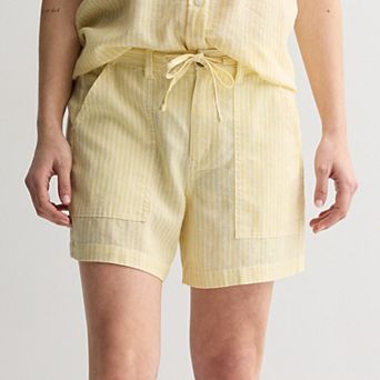 Women's Sonoma Goods For Life® Mid Rise Linen Shorts