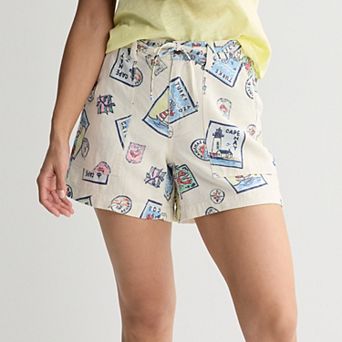 Women's Sonoma Goods For Life® Mid Rise Linen Shorts