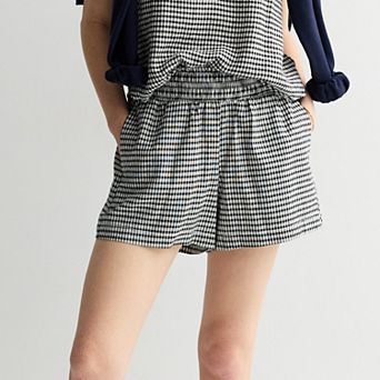 Women's Sonoma Goods For Life® Smocked Waist Linen Shorts