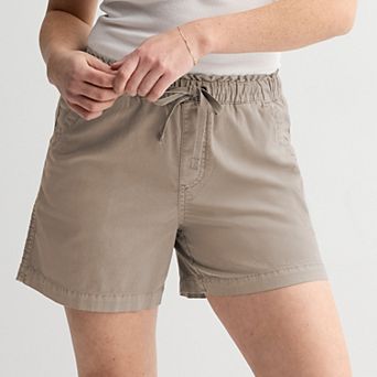 Petite Sonoma Goods For Life® Mid Rise Easy Paperbag Waist Shorts