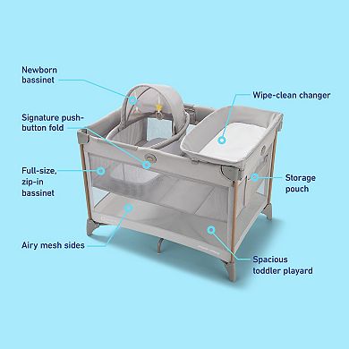 Graco® Pack 'n Play Care Suite Bassinet Lux Playard