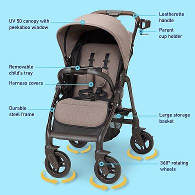 Graco® Premier™ Merge™ Travel System with 360° Rotating Wheels