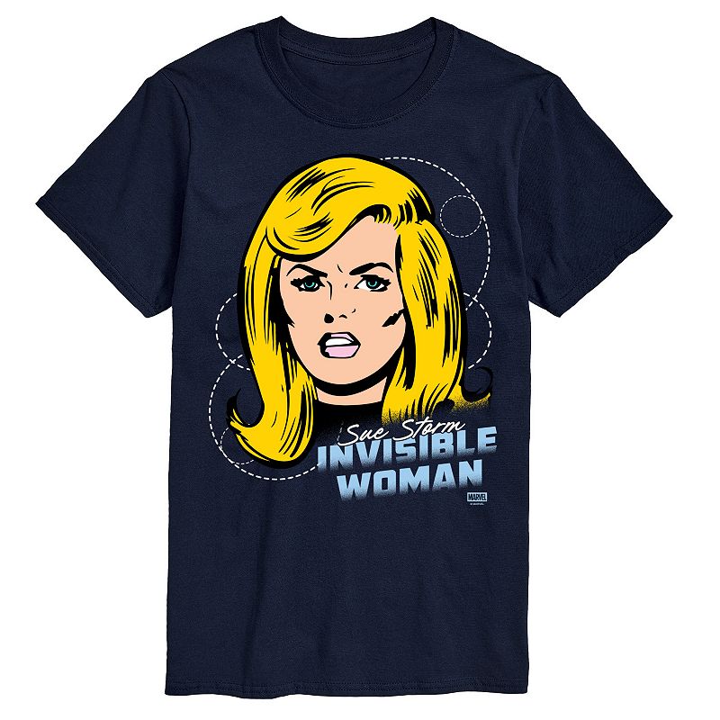 Men's Marvel The Fantastic Four: First Steps Sue Storm Invisible Woman Graphic Tee,