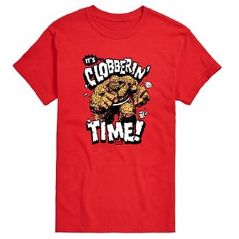 Men's Marvel The Fantastic Four: First Steps The Thing It's Clobberin' Time Graphic Tee