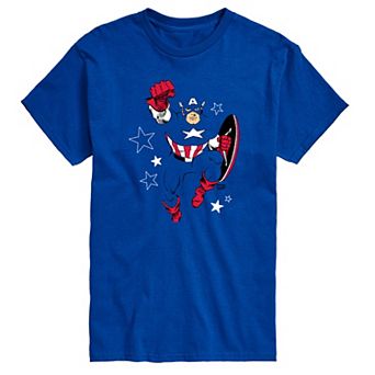 Men's Marvel Captain America Pose Graphic Tee