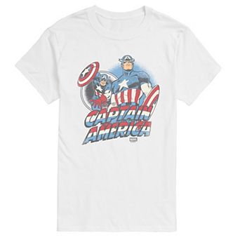 Men's Marvel Captain America Retro Graphic Tee