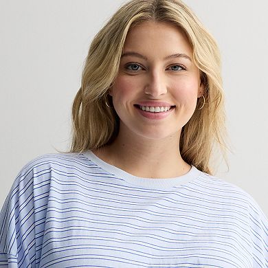 Juniors' Plus Size SO® Boxy Crop T-Shirt