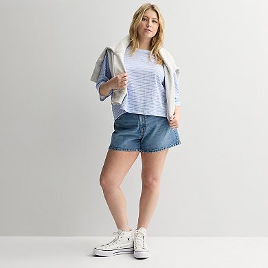 Juniors' Plus Size SO® Boxy Crop T-Shirt