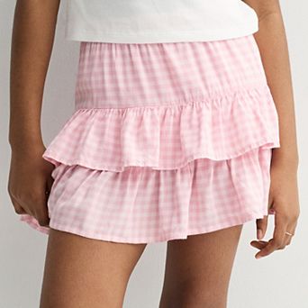 Girls 7-20 SO® Tiered Ruffle Skort in Regular & Plus