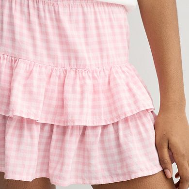 Girls 7-20 SO® Tiered Ruffle Skort in Regular & Plus