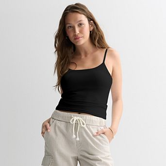 Juniors' Pink Republic Bra Cups Cami Tank Top