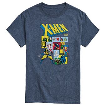 Men's Marvel X-Men Retro Comic Characters Graphic Tee