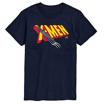 Men's Marvel X-Men Logo Claw Rip Graphic Tee