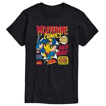 Men's Marvel Wolverine Comics Ad Distressed Graphic Tee