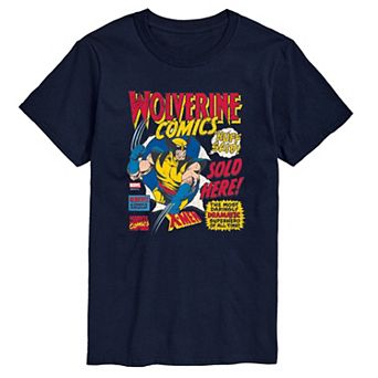 Men's Marvel Wolverine Comics Ad Distressed Graphic Tee