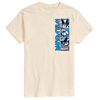 Men's Marvel Wolverine Stacked Grid Graphic Tee