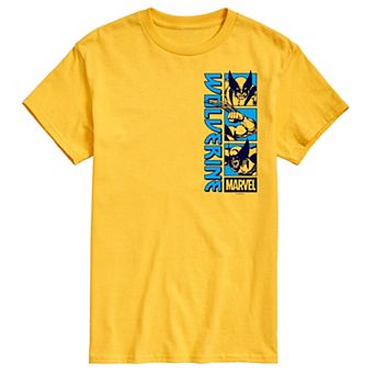 Men's Marvel Wolverine Stacked Grid Graphic Tee