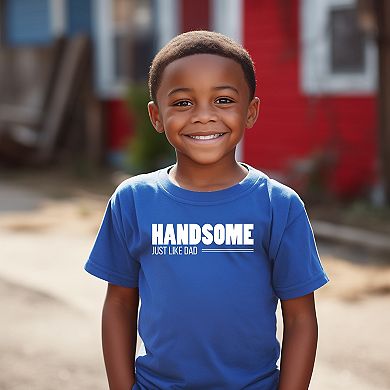 The Juniper Shop Handsome Just Like Dad Youth Short Sleeve Tee