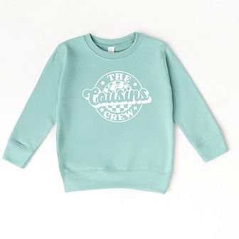 The Juniper Shop The Cousins Crew Checkered Toddler Sweatshirt