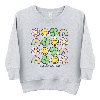 The Juniper Shop SmileyWorld Smiley Clover Daisy Toddler Sweatshirt