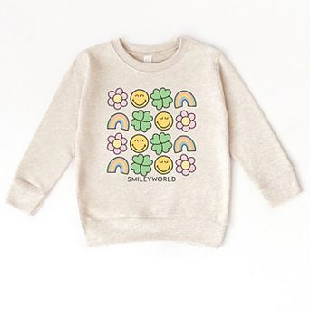 The Juniper Shop SmileyWorld Smiley Clover Daisy Toddler Sweatshirt