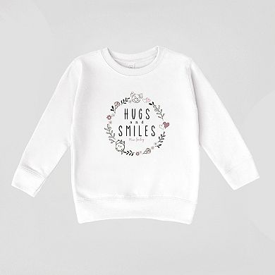 Mini Smiley Hugs and Smiles - Toddler Graphic Sweatshirt