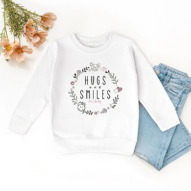 Mini Smiley Hugs and Smiles - Toddler Graphic Sweatshirt