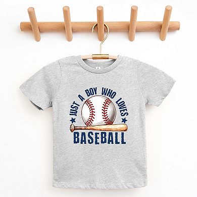 The Juniper Shop Just A Boy Who Loves Baseball Youth Short Sleeve Tee