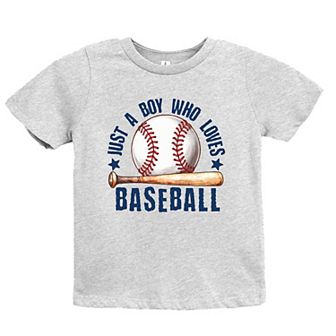 The Juniper Shop Just A Boy Who Loves Baseball Youth Short Sleeve Tee