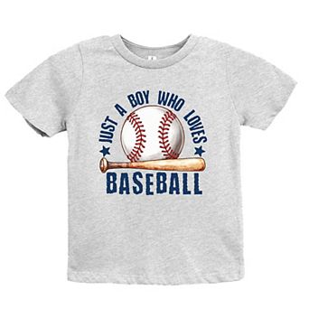 The Juniper Shop Just A Boy Who Loves Baseball Youth Short Sleeve Tee