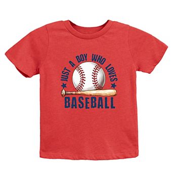 The Juniper Shop Just A Boy Who Loves Baseball Youth Short Sleeve Tee