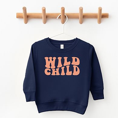 The Juniper Shop Wild Child Wavy Toddler Sweatshirt