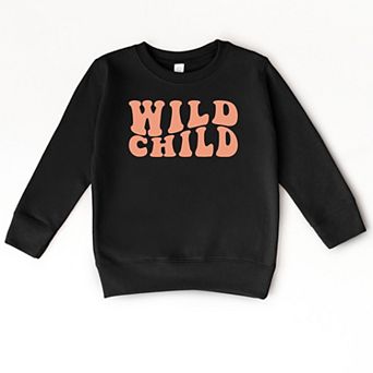 The Juniper Shop Wild Child Wavy Toddler Sweatshirt