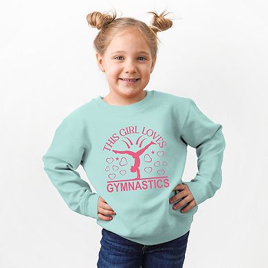 This Girl Loves Gymnastics - Toddler Graphic Sweatshirt