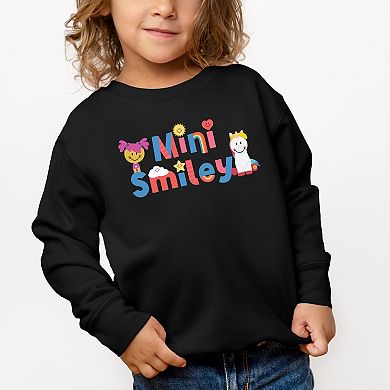 Mini Smiley Icons Unicorn - Toddler Graphic Sweatshirt