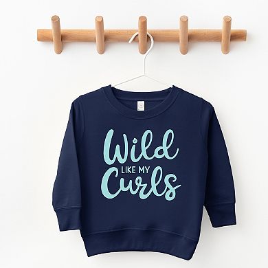 The Juniper Shop Wild Like My Curls Toddler Sweatshirt