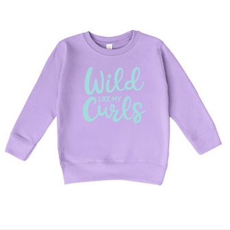 The Juniper Shop Wild Like My Curls Toddler Sweatshirt