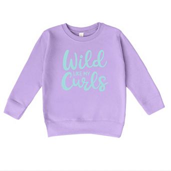 The Juniper Shop Wild Like My Curls Toddler Sweatshirt