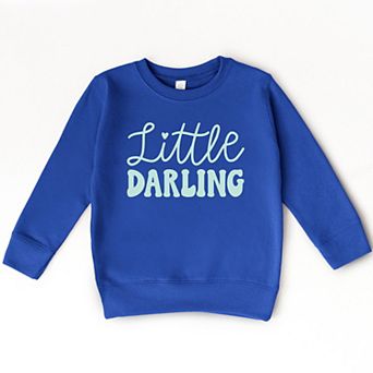 The Juniper Shop Little Darling Cursive Toddler Sweatshirt