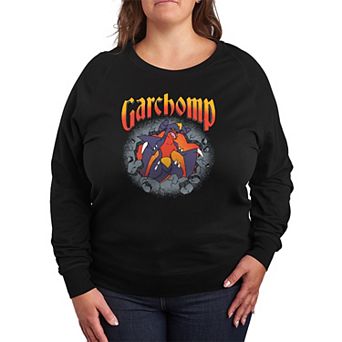 Plus Size Pokémon Garchomp Rocks French Terry Long Sleeve Tee